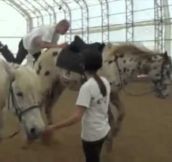 How not to jump on a horse