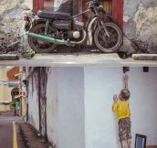 Realistic wall painting