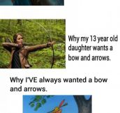 Generations’ different views towards bow and arrows.