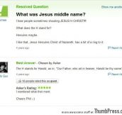 What was Jesus middle name?