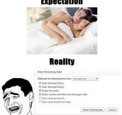 After sex (Expectation vs. reality)