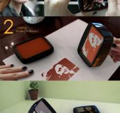 Camera that makes stamps out of your pictures