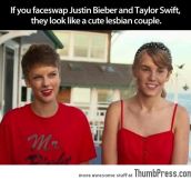 JUSTIN BIEVER AND TAYLOR SWIFT FACESWAP.
