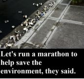 Let’s run a marathon to help save the environment