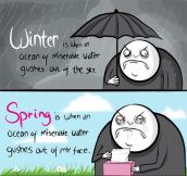 Winter vs. spring…