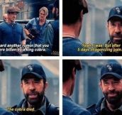 Chuck Norris makes a Chuck Norris joke…