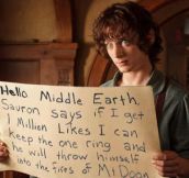 Hello Middle Earth…