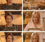 JK Rowling has a sense of humor…