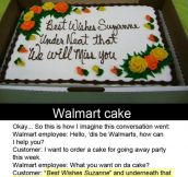 Walmart cake…