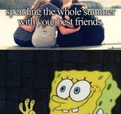 Spending summer with friends…