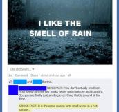 I like the smell of rain…
