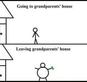 Visiting your grandparents…