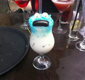 Cookie Monster cocktail…