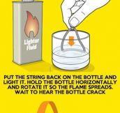 How to turn a beer bottle into a glass…