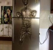 Han Solo Carbonite fridge…