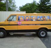 Simpsons bus made from van…