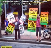 Anti-Westboro Baptist Church Protest…