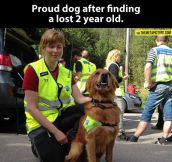 Proud dog…
