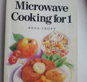 The saddest cookbook…