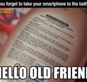 When your forget your smartphone…