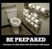 Always be prepared…