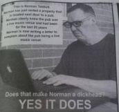 Dammit Norman