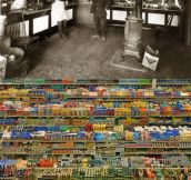 GROCERY STORES 91 YEARS APART