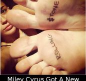 Miley Cyrus Got A New Tattoo