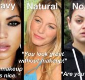 What people say according to my makeup…