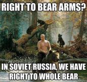 Right to bear arms…