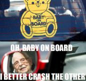 Baby on board-sticker logic…