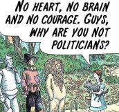 Wizard of Oz politics…