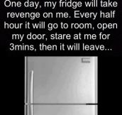 The fridge revenge…