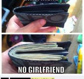 Girlfriend vs. no girlfriend…