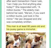 Gramps got game…