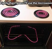 Time to use the microwave…