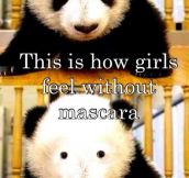 How girls feel without mascara…