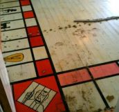 A man found a giant monopoly set under his Carpet!!