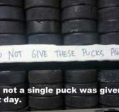 Not one puck