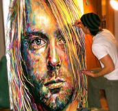 A perfect painting of Kurt Cobain…