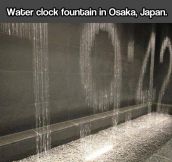 Water clock, light and water combination…