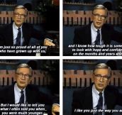 Wise words from Mr. Rogers…