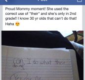 Proud mommy moment…