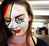 Picasso Halloween makeup…