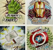 Avengers tattoo ideas…