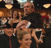 Tommy Lee Jones reaction at the Golden Globes…