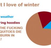 What I love of winter…
