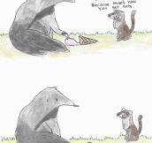 Misunderstood anteater…