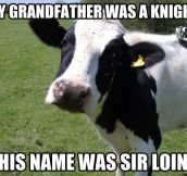My grandfather was a knight…