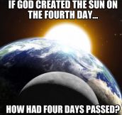 Creationist logic…
